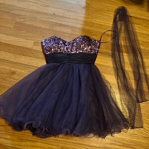 Purple tutu dress